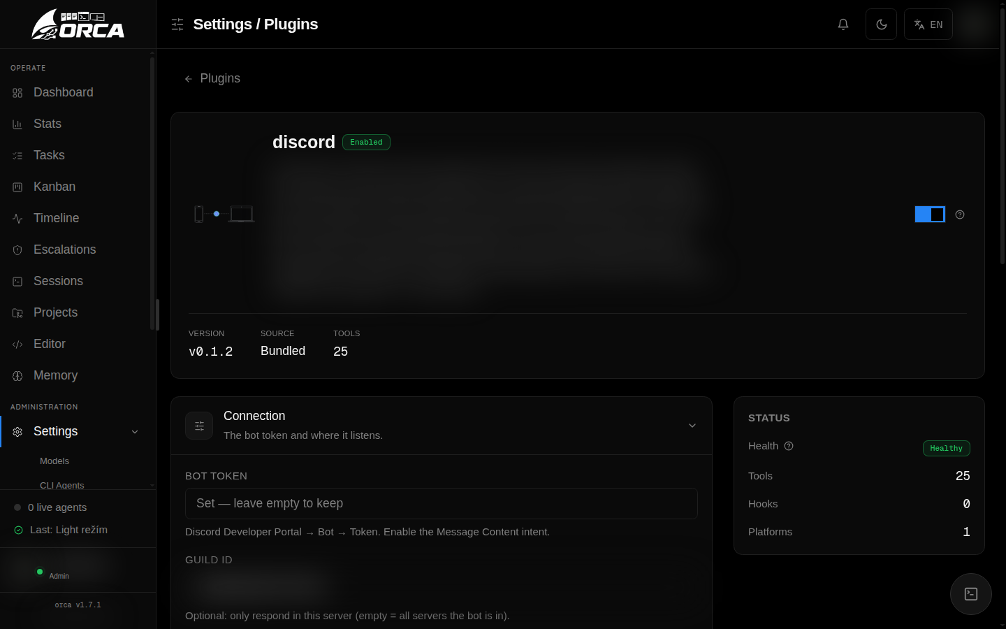 Elowen on Discord — Streamed replies with a live todo checklist and status reactions.
